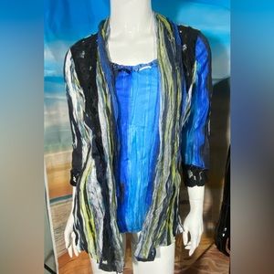 Alberto Makali cardigan & top set